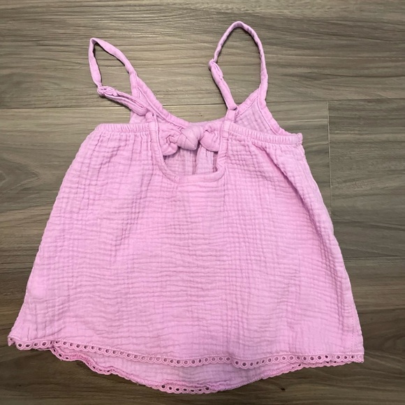 Cat & Jack Light Purple Textured Cotton Top size XS 4/5 - Picture 2 of 4